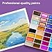 ARTISTRO Professional Watercolor Paint Set for Adults - 48 Pigment-Rich Colors, XL Pans, ASTM-I Lightfastness, High Tinting Strength Watercolor Set for Professionals made by professionals