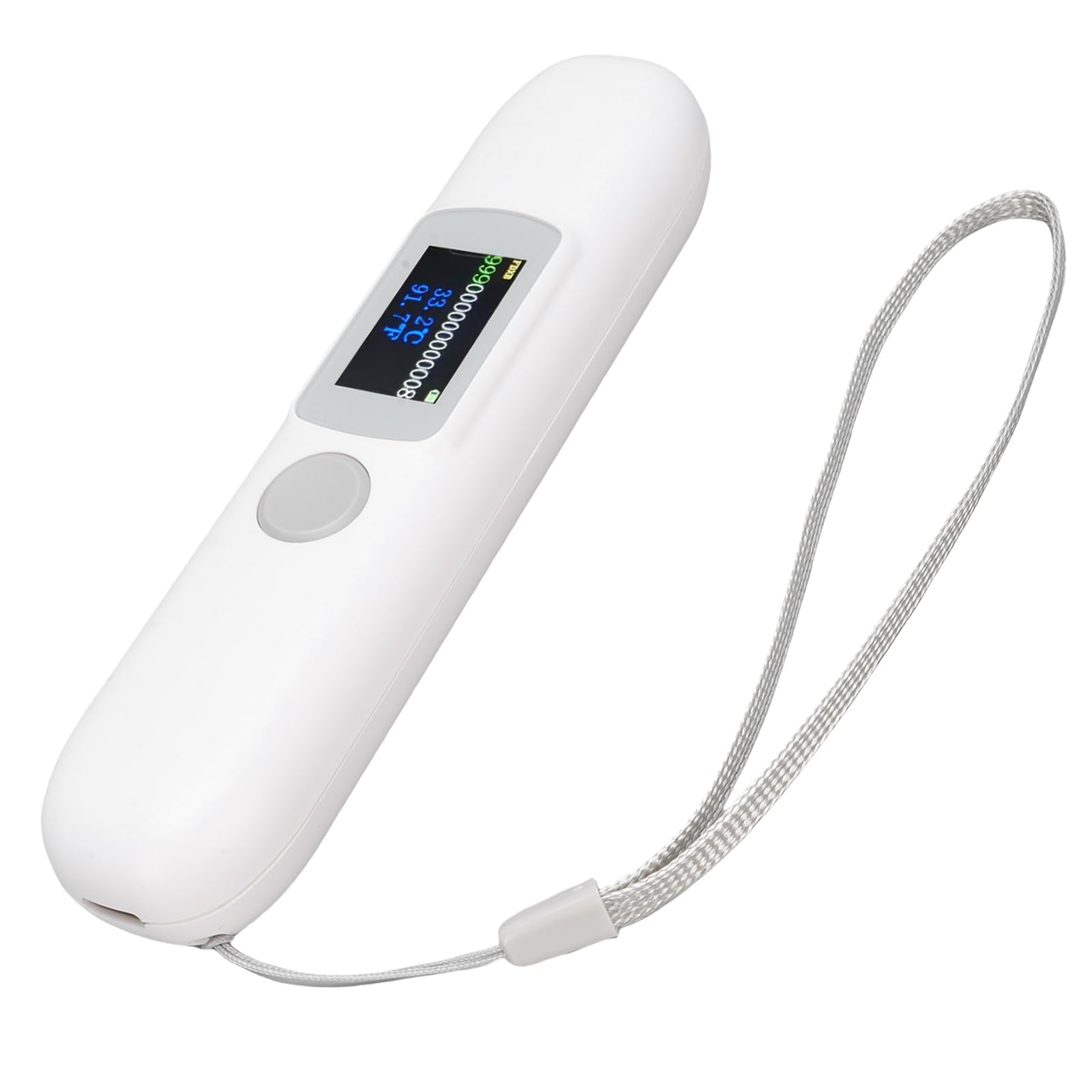Drfeify Mikrochip-Scanner, ABS-Mikrochip-Tag-Lesegerät für Haustiere mit Echtzeit-Temperaturüberwachung, 1,14-Zoll-Farbbildschirm für Haustiere und Tierärzte