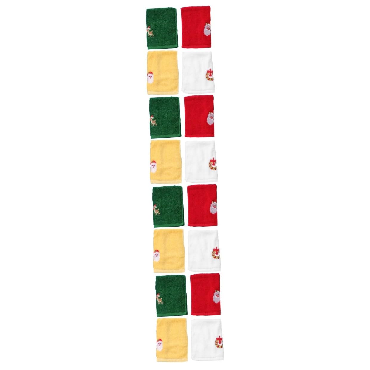 Alipis 16pezzi Asciugamani Natalizi Ricamati Asciugamani Decorativi Per Bagno e Cucina Con Tema Di Natale Per Feste