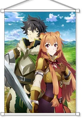 Amazon 盾の勇者の成り上がり 岩谷尚文 ラフタリア B2タペストリー 約73cm 約52cm アニメ 萌えグッズ 通販