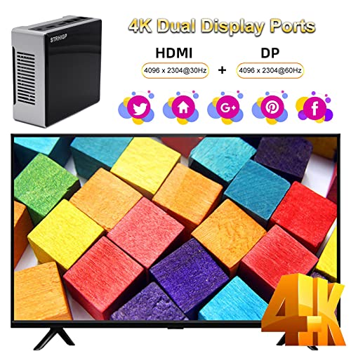 Mini PC, STRHIGP Mini Gaming PC 64GB RAM 512GB SSD Mini Desktop Computer, Core i9-9880H, 4K HDMI+DP, Micro Computer met… - Image 4