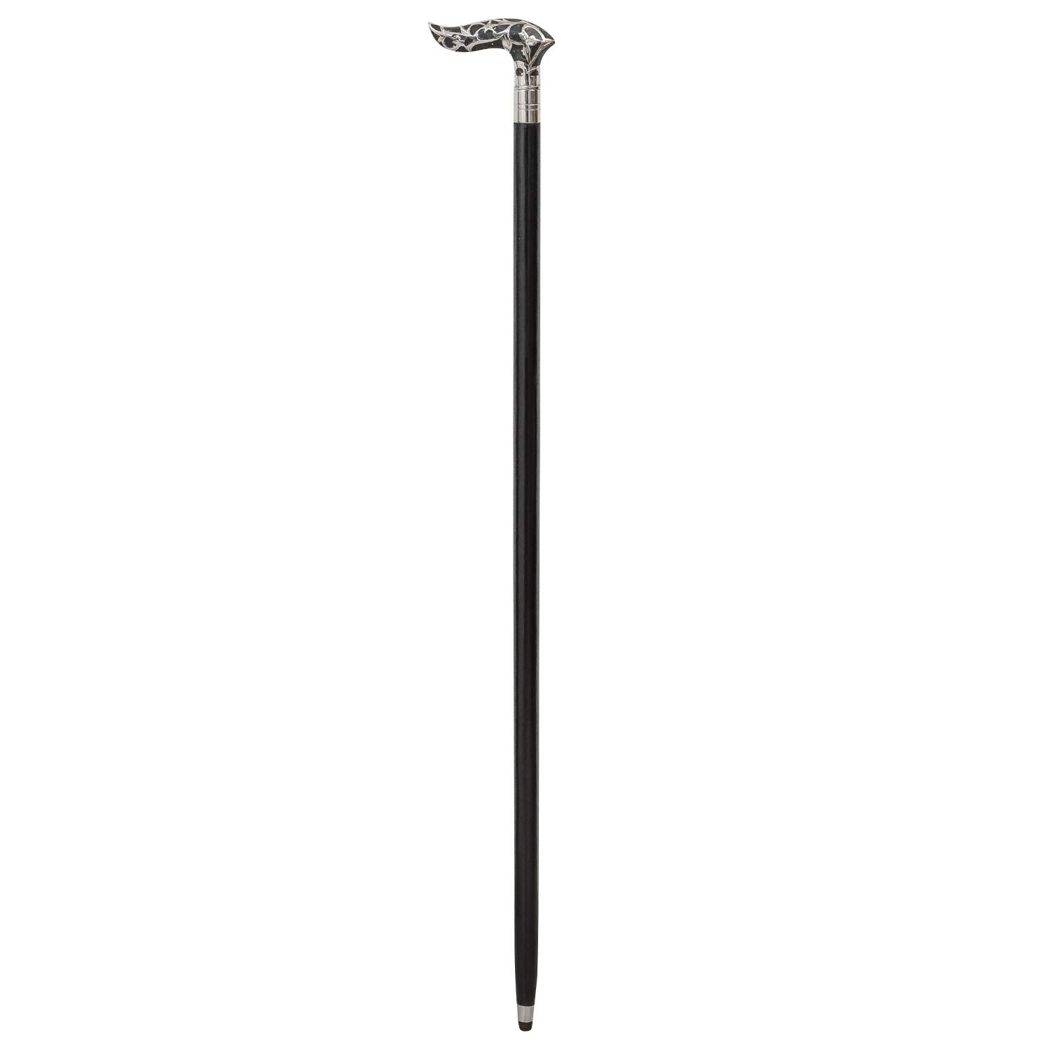 aubaho Bastón Palo para pasear bastón de Senderismo Metal Madera Estilo Antiguo 94cm