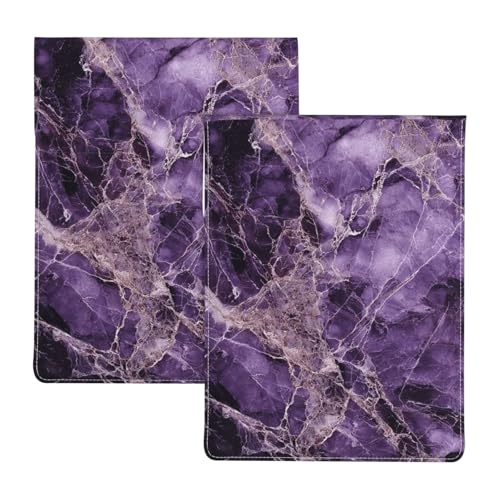 Funda para Laptop 13 pulg. Cuero Acolchada Morada miniatura 6