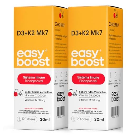 Vitamina D3 2000ui K2 Mk7 30mcg Easy Boost Kit 2x 30ml cada