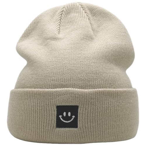 Image of 55cube Knit Beanie Hat Cuffed Plain Skull Cap for Men Women