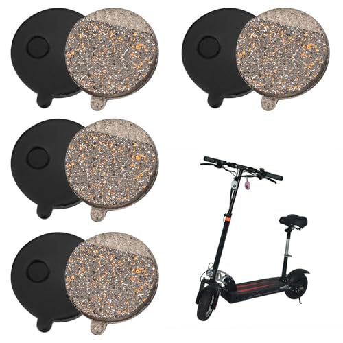 Lot de 8 Plaquettes de Frein pour Trottinette Électrique,Plaquette de Frein Semi métal,Plaquettes de Frein à Disque pour Scooters Électriques