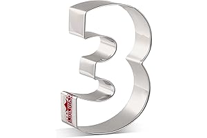 LILIAO Number 3 Cookie Cutter: Precision Baking for Special Celebrations