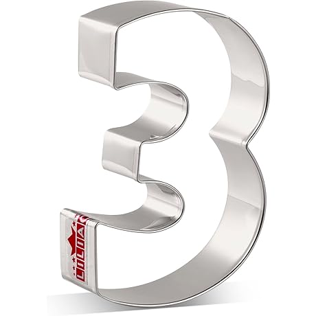 LILIAO Number 3 Cookie Cutter: Precision Baking for Special Celebrations