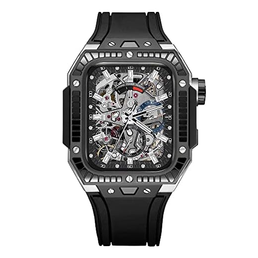 VELORE Kit de conversão de cerâmica para Apple Watch série 8 7, capa de relógio de cerâmica 44 mm 45 mm elegante e leve RM para iWatch 4/5/6/7/SE Series substituição (cor: preto D, tamanho: 44mm)