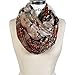 Scarfand's Romantic Rose Prints & Floral Patterns Lightweight Infinity Fashion Scarves Wraps (Romantic Tan)