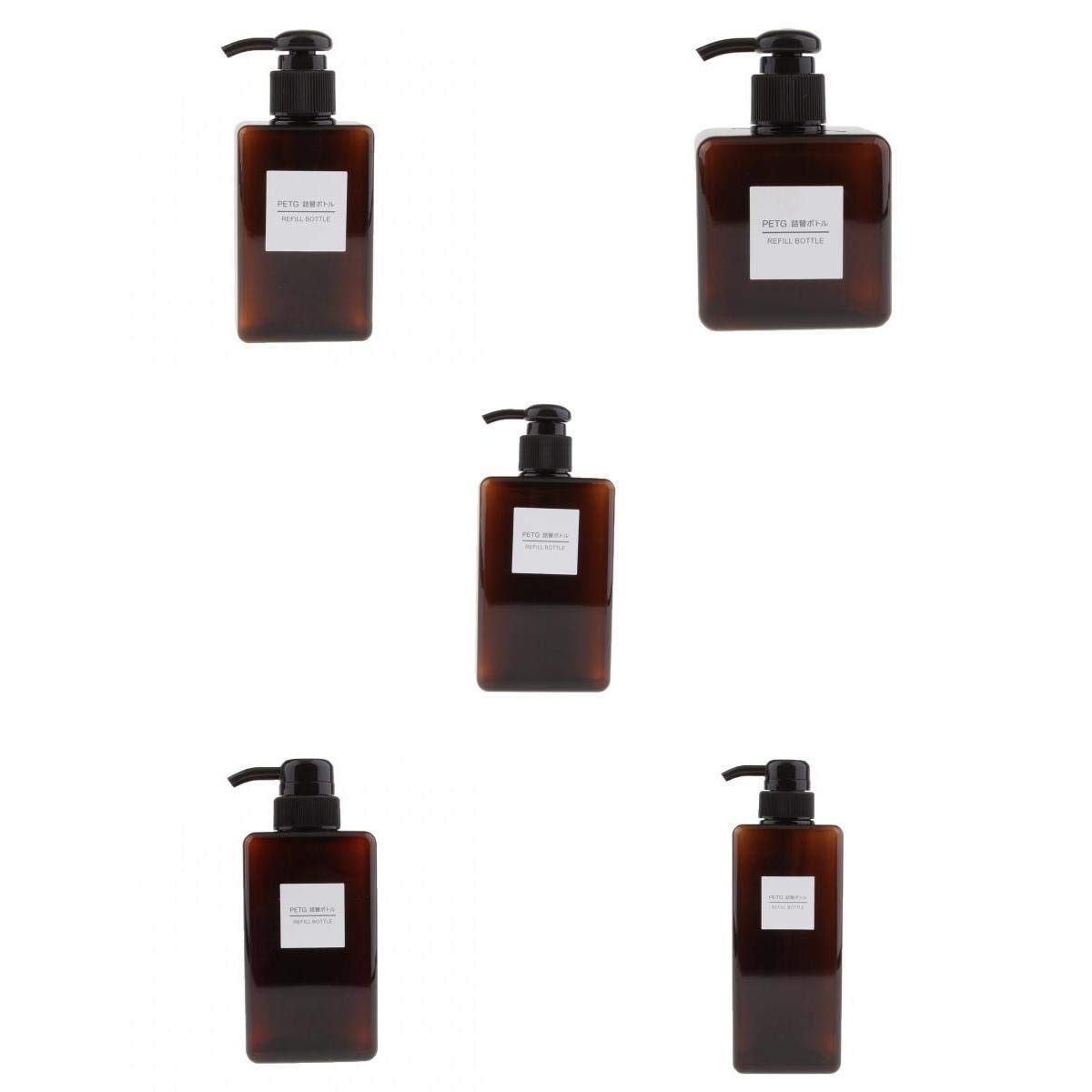 Bnf® 5pcs/Set Foaming Soap Pump Dispenser Cosmetic Containers Bottle Brown|Home & Garden | Bath | Soap Dishes & Dispensers-image-30