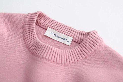 Girls Long Sleeve with Agarlic Decorative Border Pullover Sweater4