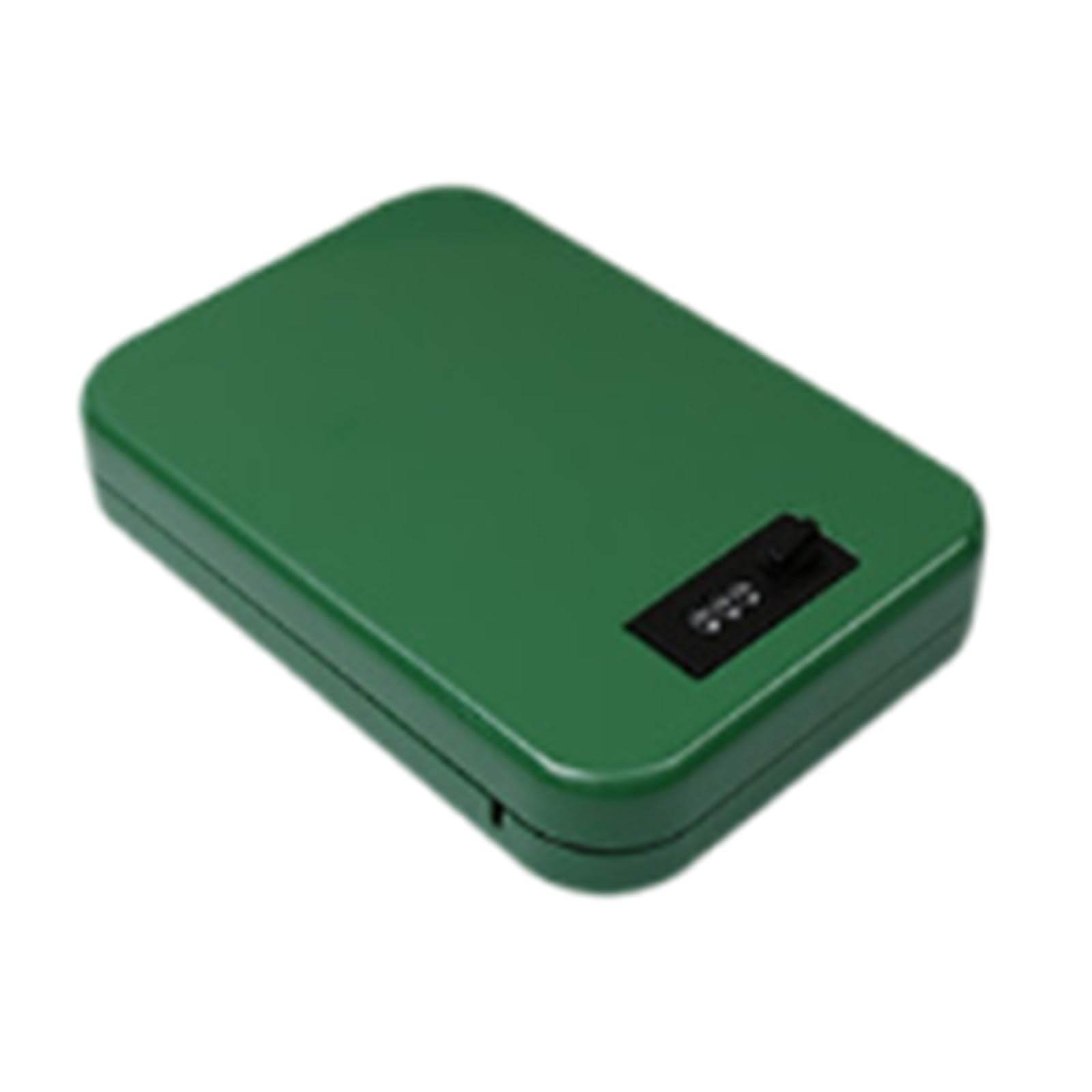 Cassaforte portatile Mini cassaforte impermeabile e resistente all'umidità con corda d'acciaio Password digitale Mini antifurto per auto Viaggio sicuro,Green