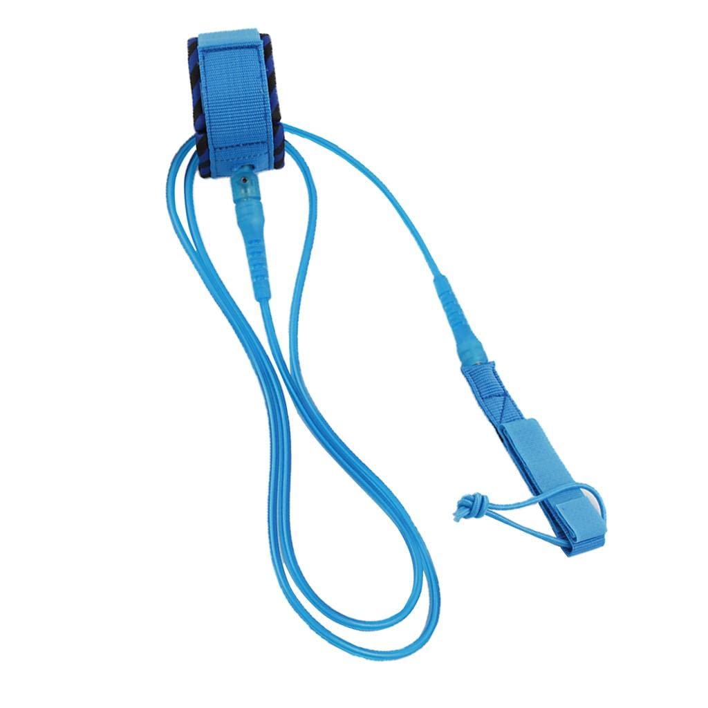 Amagogo Surfboard Leash, Robustes 6 Mm Surfboard Beinseil mit Doppelten Wirbeln, Rostfrei, Himmelblau 6 ft