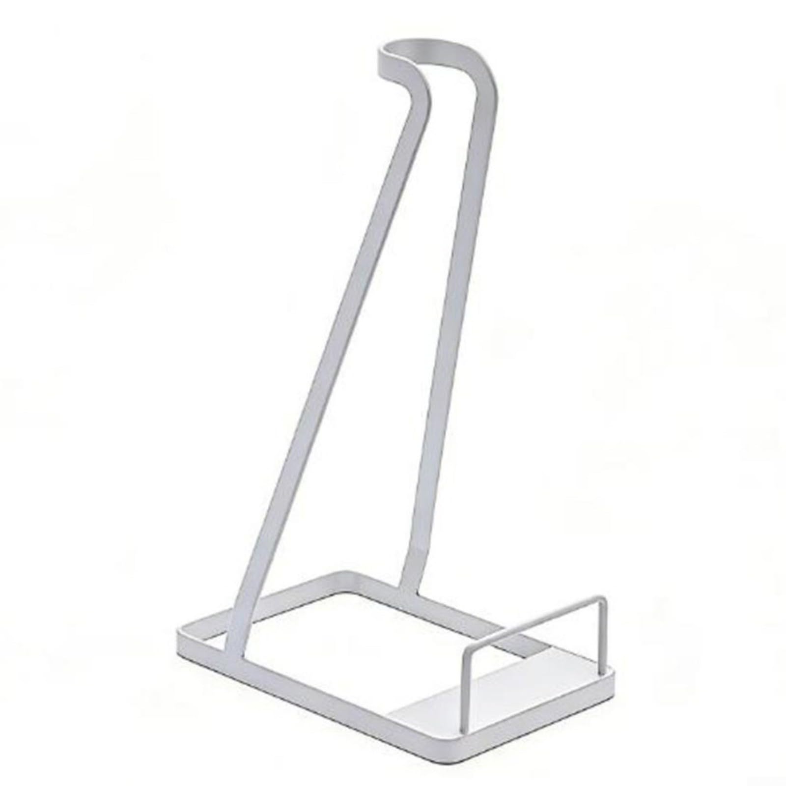 Supporto per aspirapolvere V6, V7, V8, V10, autoportante, senza trapano, base in acciaio al carbonio, nero, garage domestico (bianco)