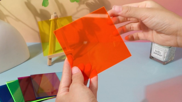 Image of Geetery 30 Pcs Colored Acrylic Sheets, 4 x 4 x 1 /8 Inch Thick Translucent Cast Acrylic Sheet,Plastic Boards for Back to School DIY Project Picture Frame,Art Crafts Laser Cutting Engraving, 15 Colors