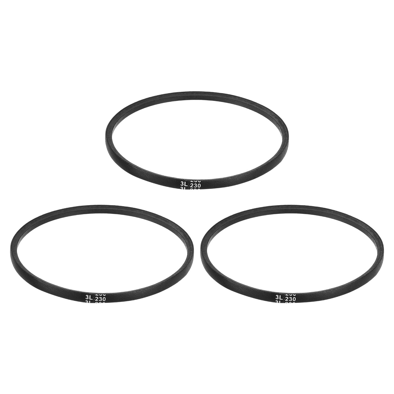 uxcell 3L240 Classic Wrapped Rubber V-Belt, 24"(610mm) Outside Circumference, 3L Profile V Belt 3/8" Width 7/32" Height — view 239