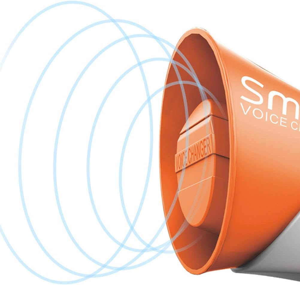 Sound waves emanating from the LUOZZY Smart Voice Changer Toy