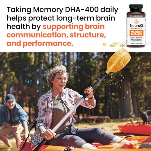 LifeSeasons NeuroQ Memory DHA-400 - Omega-3 Fish Oil Supplement - Mental Performance & Balance - Supports Neuro Brain Health - Protects Against Memory Loss & Improves Focus - 120 Softgels - Image 6