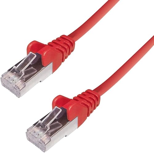 Connekt Gear Câble réseau blindé SSTP RJ45 Cat6A SSTP Rouge 0,5 m