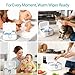 Chefhandy Wipe Warmer with UV Sanitizer for Babies & Adults, Adjustable Temperature, Quiet Heating, Night Light, Large Warm Wipe Holder (White)