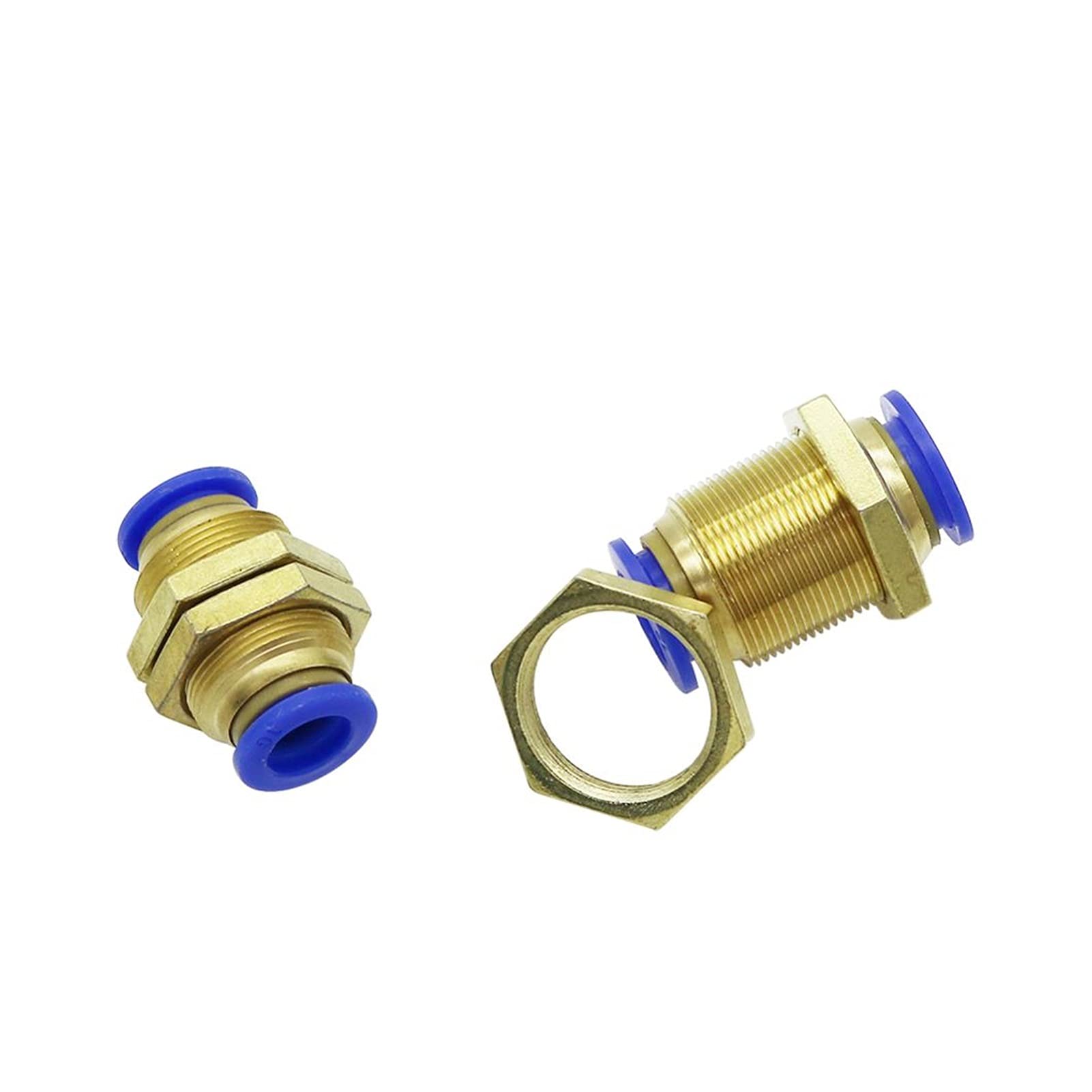 Utility Hose Butt Hose Connector Adapter Garden Straight Partition Connector 4Mm 6Mm 8Mm 10Mm 12Mm Od Hose Pipe One-Click Push-In 3 Pieces of Pm Pneumatic Pipe Fittings/Diameter 12Mm