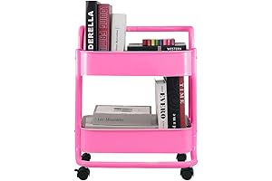 Melody House 2-Tier Rolling Cart: Versatile Storage for Modern Living