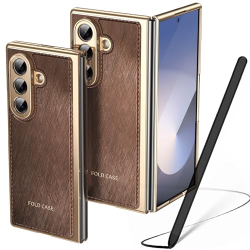 Étui z Fold 7 anti-empreinte avec protecteur écran avant et stylet intégré