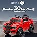 Hikiddo Licensed Ford Shelby F-150 24V Kids Ride on Toy, Electric Car for Kids with Remote Control, 400W Motors - Red