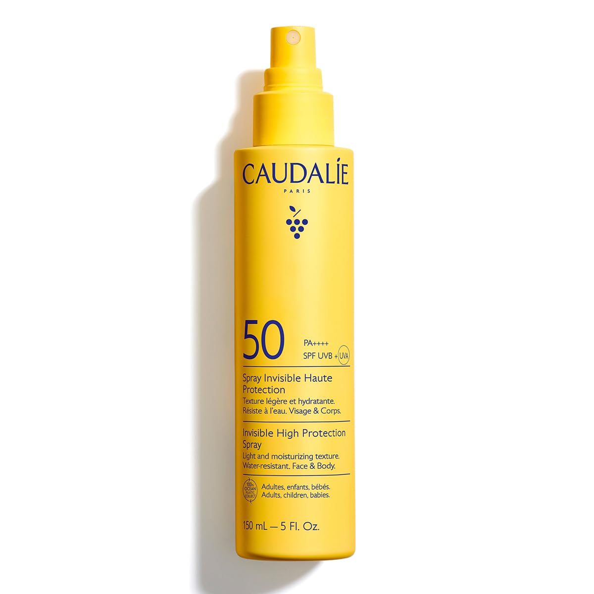 Caudalie Invisible High Protection Spray SPF50, Face Body Sunscreen, 150ml