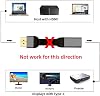 Cable Corto USB-C Tipo-C Hembra Host a HDMI Macho Sink xiwai 8cm 4K 60hz Adaptador HDTV, cable plano ultrafino para tableta, teléfono, laptop 5