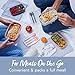 Bentgo Classic - Adult Bento Box, Stackable 3-Compartment Lunch Box with Removable Utensil Set and Sealing Strap, BPA-Free, Food Container Ideal for Meal Prep, Work, and On the Go (Slate)