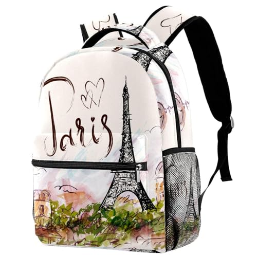 Sac à dos école Tour Eiffel Paris le cadeau idéal pour adolescent fille et garçon