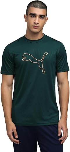 Puma Men Polyester Solid Regular Fit T-Shirt