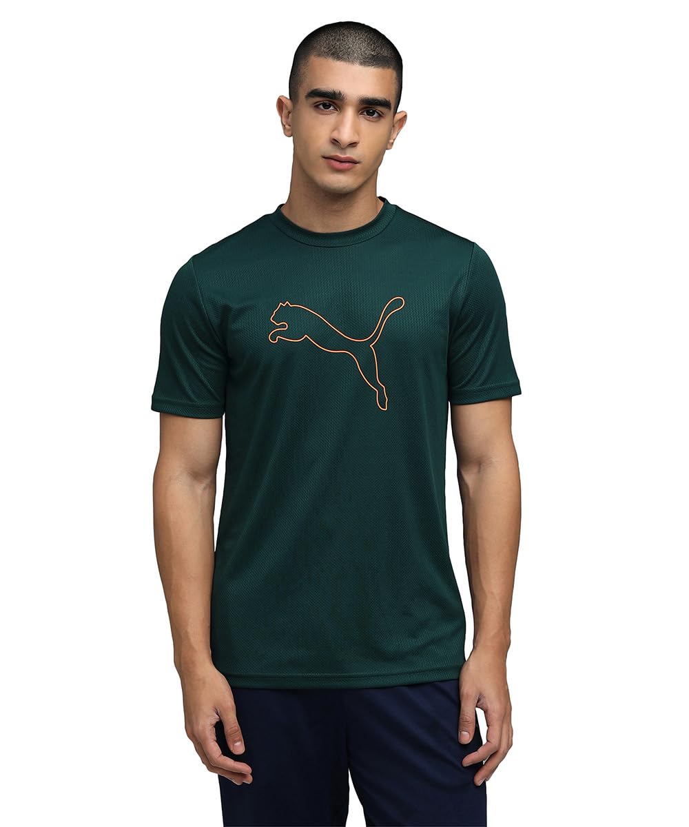 Puma Men Polyester Solid Regular Fit T-Shirt