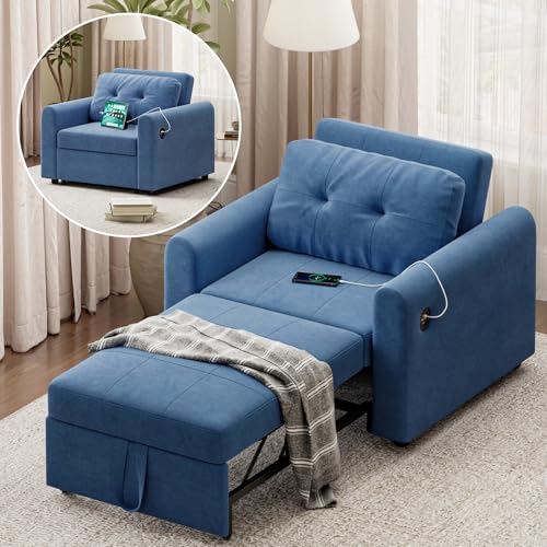 Schienale Regolabile a 3 Livelli: Lo schienale reclinabile si regola su 105°, 130° e 180°, adattandosi a seduta, relax e sonno. Il design ergonomico sostiene bene schiena e collo, offrendo un comfort prolungato.