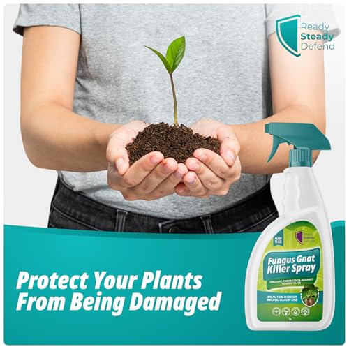 Fungus Gnat Killer Spray 1L | Organic Protection Against Sciarid Flies | Effective for Houseplants, Seedlings | Safe for Indoor & Outdoor Use | Targets Adults & Larvae | Eco-Friendly Formula - Image 2