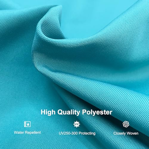 Image of PURPLE LEAF Outdoor Cantilever Umbrella Cover Easy Setup XL Size Turquoise