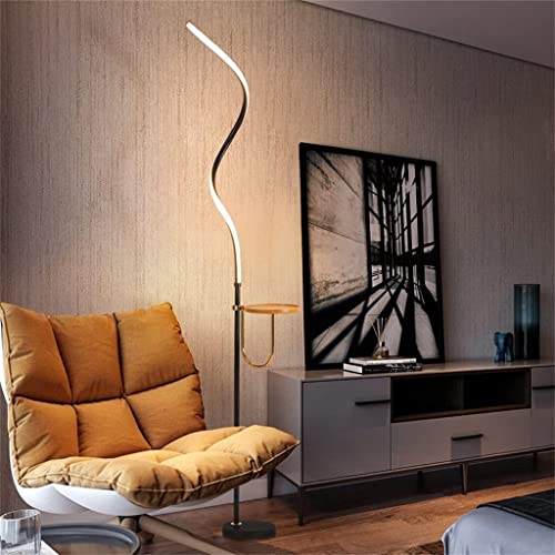 Luz de lectura de pie estilo nórdico con iluminación cálida y diseño elegante 5