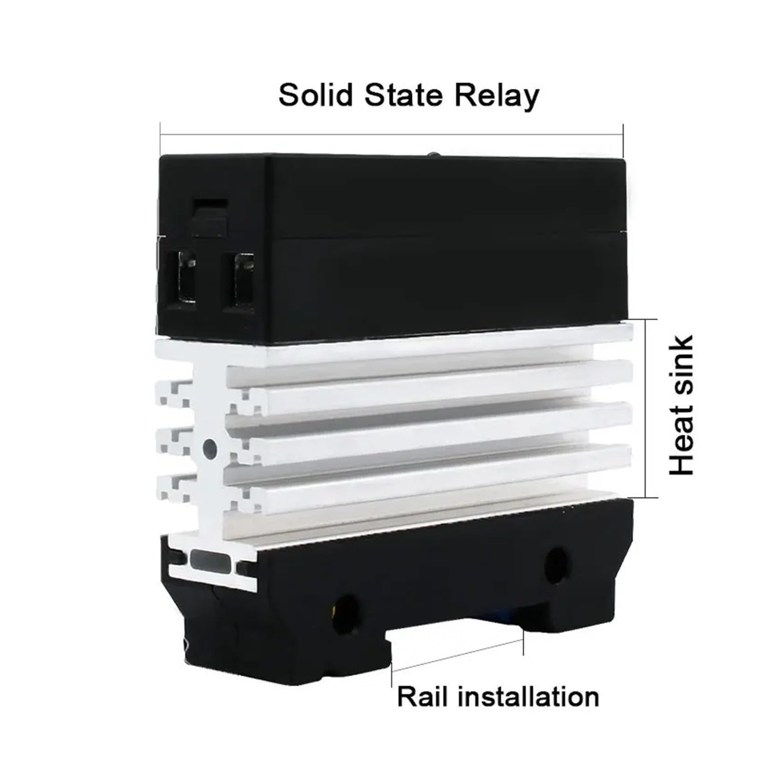 1 pz 0-10 V 4-20 mA 0-5 Relè A Stato Solido Regolatore di Tensione Monofase Sottile con Radiatore 10A 25A 40A 50A 60A 80A(VF 0-5V,25A)