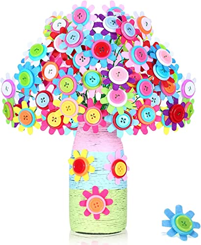 Aazon.co: DIY Arts And Crafts Kit For Kids: Fabric Flower Bouquets Toys Crafts For Girls Age 4 - View #11