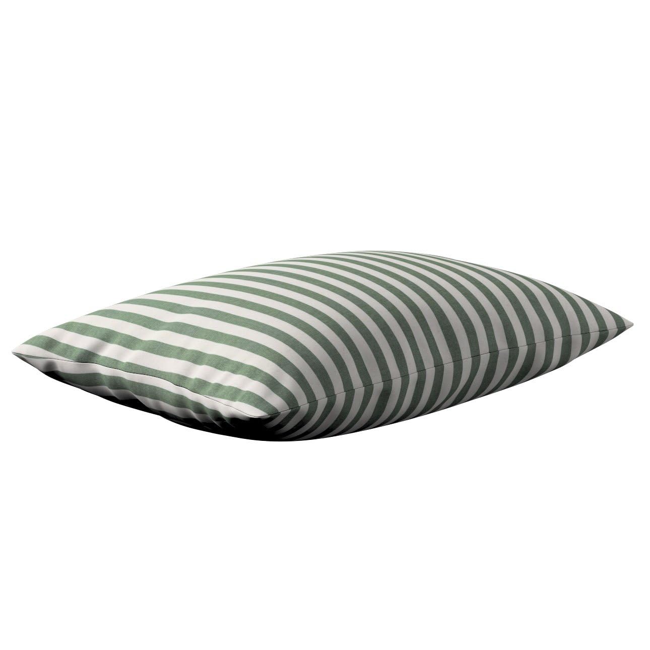 Dekoria Kinga Funda de Almohada Rectángulo Fundas de Almohada 60 x 40 cm Verde Blanco Rayas (1,5 cm)