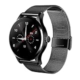 BANAUS B4B B4 Smart Watch Smartwtach with Bluetooth 4.0 Support Heart Rate Monitor for iPhone 6/6S/7/7S/8/8S/X/Xr/XS/Max/Samsung S6/S7/S8/S9/Note5/Note6/Note7/Note8(Black) Black