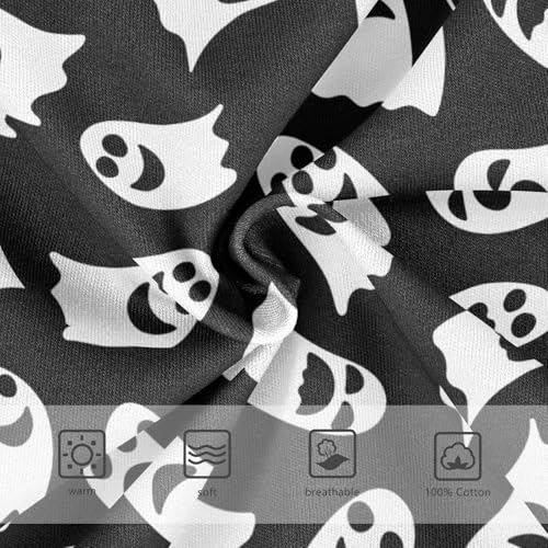 Cotton Little Boys Briefs Soft Ghost Black White Toddler Underwear3