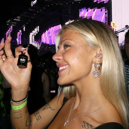 Image of Eargasm High Fidelity EDC 2026 Music Festival Earplugs - Hearing Protection for Concerts, Festivals, Musicians, DJs, Night-Life, Motorcycles with High Fidelity Noise Reduction up to 21 dB