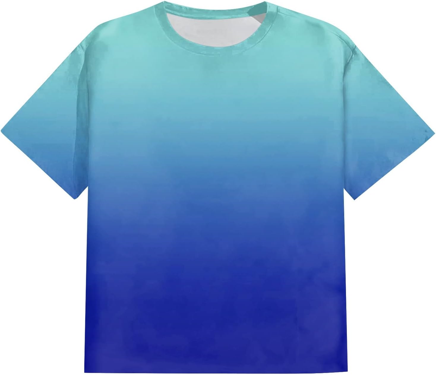 Ymosrh Men's T Shirt Plus Size Casual Round Neck Printed Short Sleeve T-Shirt Blouse Tops T Shirts, XXL-7XL