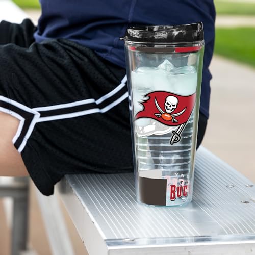 Image of Rico Industries NFL Football Double Wall Classic 16oz Or 20oz Tritan Tumbler W Lid