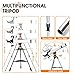 Telescope 70 mm Aperture 700 mm Refractor Portable Telescope for Adults Beginners for Viewing Moon Planets Stargazing with Tripod Phone Adapter Carrying Bag