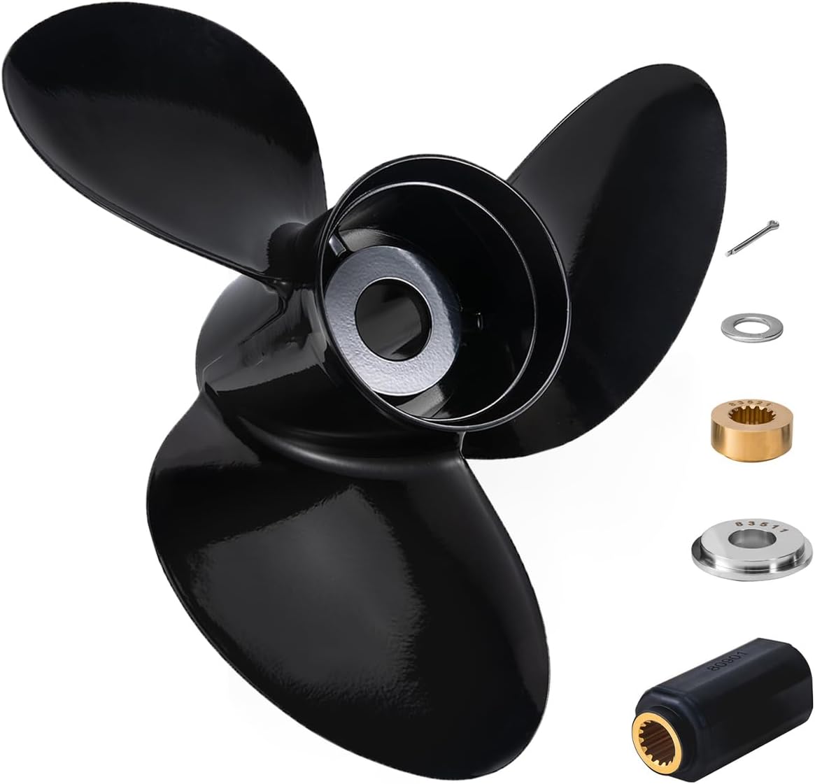 Aluminum 16 X 20 Outboard Boat Propeller Fit Suzuki Engines DT/DF150/175/200/225HP DF250/300HP Upgrade OEM 99105-00800-20P 15 Spline Tooth 3 Blades RH
