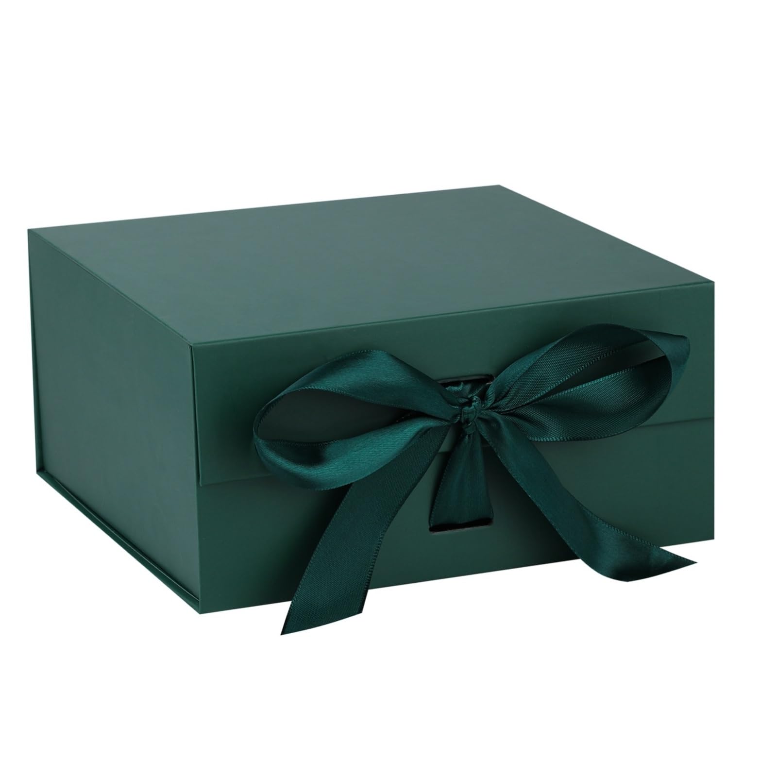 OEMVALATY Green Gift Box,14x12x5 Inches Gift Boxes with Lids for Presents with Magnetic Closure and Ribbon for Wedding,Storage,Birthday